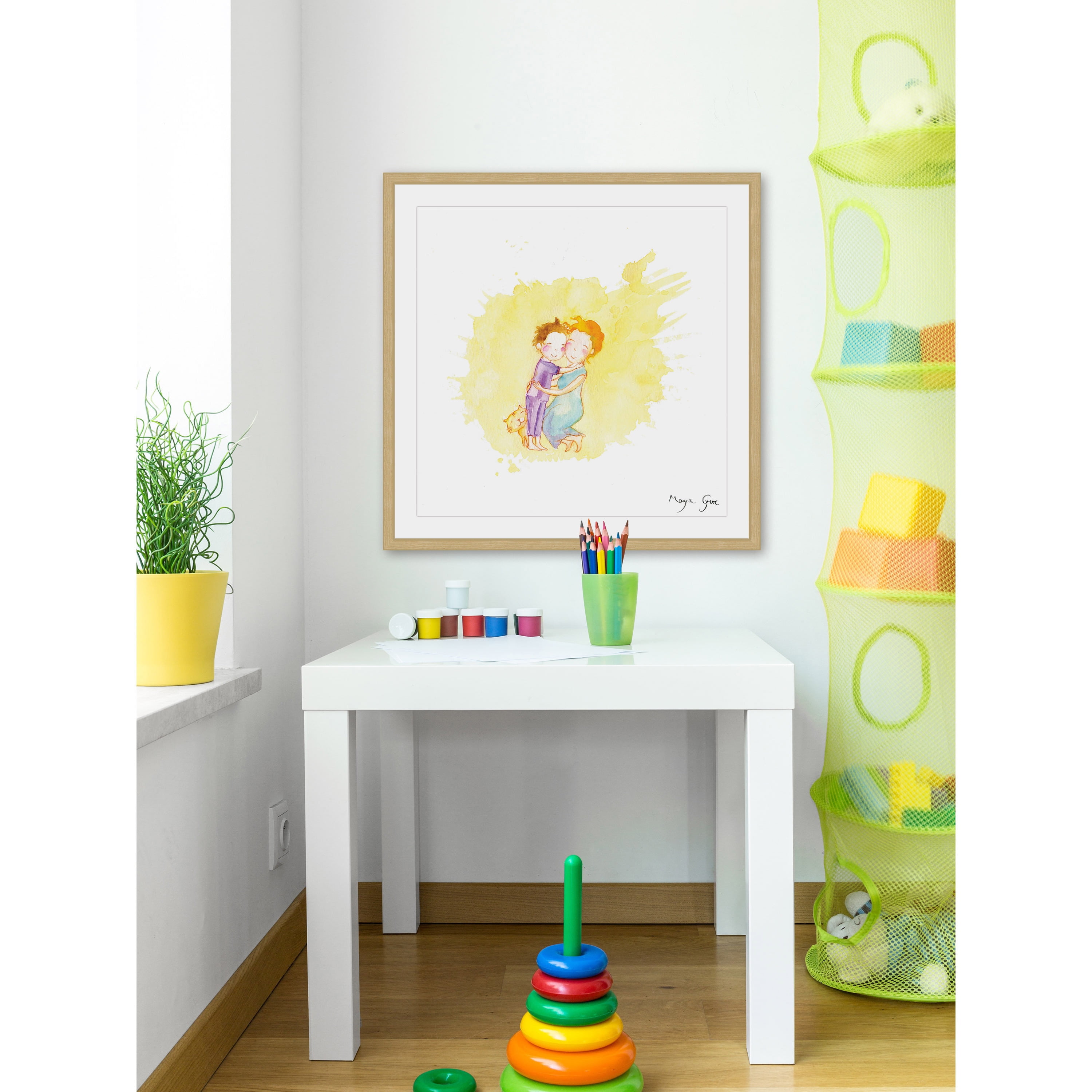Marmont Hill "Mommy" by Maya Gur Framed Painting Print
