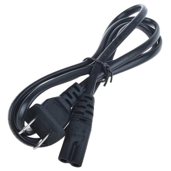 axGear 2-Prong 2 Port 8 Type End 1.2m/4Feet US AC Power Cord Outlet Socket Plug Cable