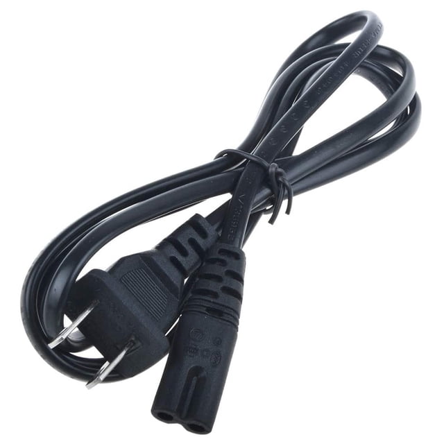 axGear 2-Prong 2 Port 8 Type End 1.2m/4Feet US AC Power Cord Outlet Socket Plug Cable