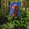 thumbnail image 2 of Standard Red Poodle USA American Flag Garden Size, 2 of 5
