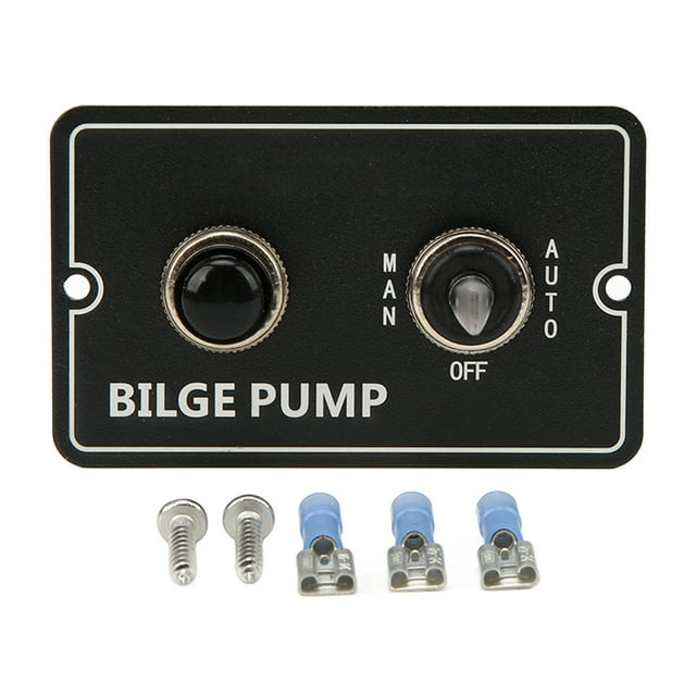 Oubit Bilge Pump Control Switch Panel,Bilge Pump Switch Aluminum Bilge Pump Switch Marine Boat Bilge Pump Switch Rugged and Tough