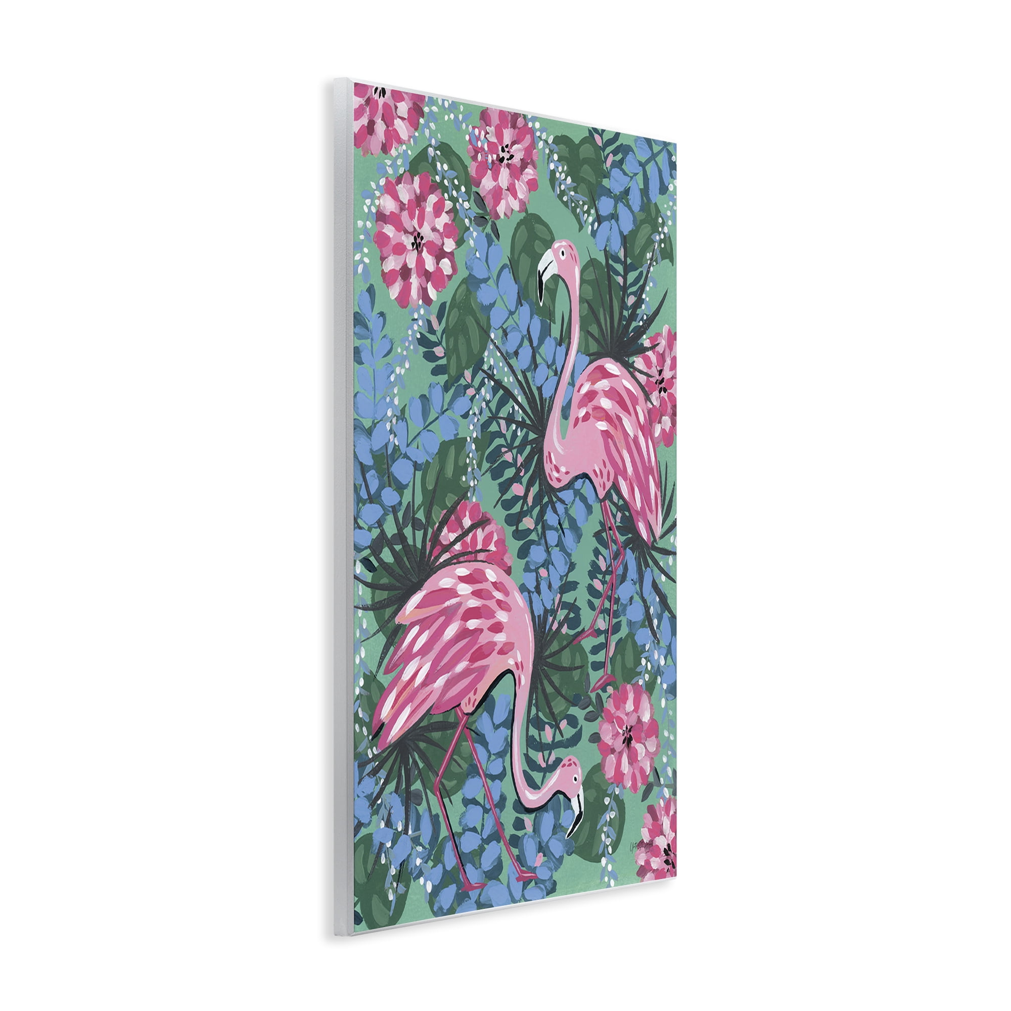 Stupell Industries Maximalist Flamingos Pattern Animals & Insects Painting Unframed Art Print Wall Art, 10 x 15