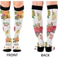 thumbnail image 2 of FREEAMG Thanksgiving Pumpkin Compression Socks for Men & Women Knee High Stockings for Running, Sport, Hiking & Travel, 2 of 7