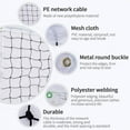 thumbnail image 2 of 1*9.5m Volleyball Net Portable Standard Volleyball Net Black Detachable Professional Volleyball Net Volleyball Replacement Net with Storage Bag for Gym Beach Playground, 2 of 9