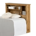 thumbnail image 2 of South Shore Cavalleri, Scandinavian Headboard, Twin Brown, 2 of 10