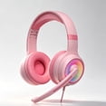 thumbnail image 2 of Wired Gaming Headset with Microphone, Dynamic RGB Light , Soft earcups, 3.5mm jack connection, Passive noise canceling, Plug-and-play on PC, PS4, PS5, and Xbox, 2 of 9