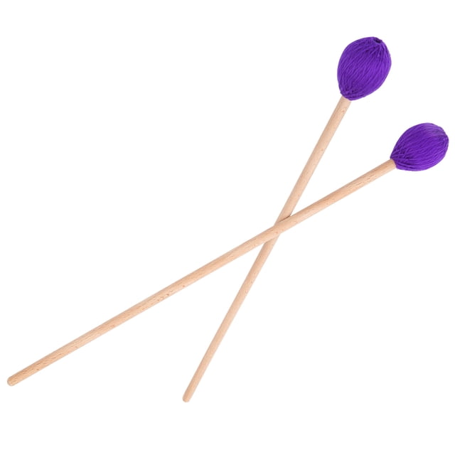 Marimba Stick Mallets, Xylophone Mallets, Exquisite Workmanship Artificially Wound For Player Musician Purple