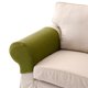 thumbnail image 3 of Protector de muebles de poliéster spandex para reposabrazos, funda elástica verde para sofá o sillón, 3 of 7