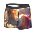 thumbnail image 2 of Balery Rainbow Cloud White Horse Men's Boxer Briefs, Soft and Breathable Cotton Underwear with nylon Waistband-Large, 2 of 9