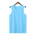 thumbnail image 5 of WRKEKC Kids Athletic Tank Tops Solid Color Round Neck Sleeveless Quick Dry Breathable Sporty for 5-15 Years, 5 of 9