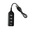 thumbnail image 2 of Flmtop 1PC Mini USB2.0 Hub 4-Port USB Hub Extension with On/Off Switch Support Hot Swap Splitter Adapter for PC Laptop Computer Easy to Use USB Hub Splitter for Home Office (Black, 4 Ports), 2 of 7