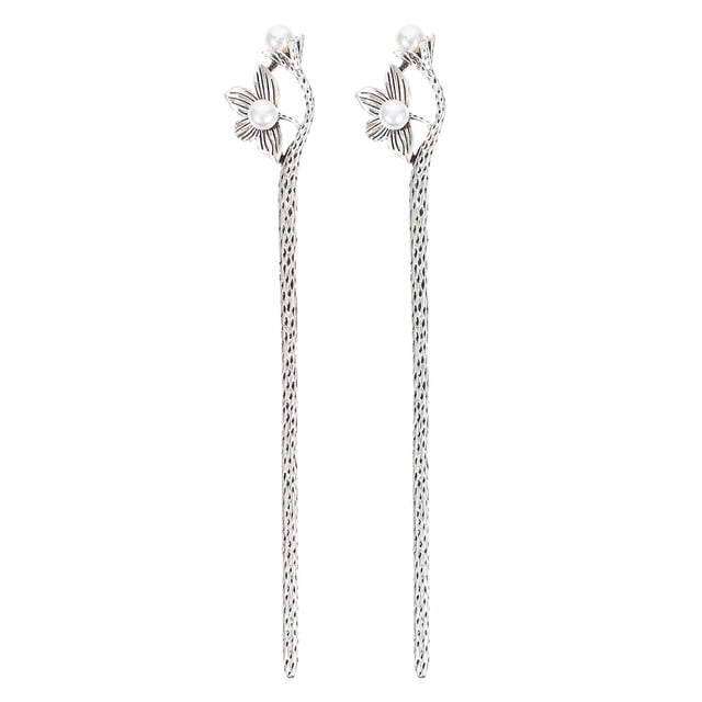Shisuyan 2pcs Traditional Style Hairpin Retro Hair Stick Delicate Hair Stick Hair Decor