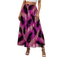 thumbnail image 1 of Faldas de las Mujeres Midi Moda de Gasa Impresa Midi Falda para las Mujeres, Falda Fluida Casual para el Uso de Primavera Y Verano, 1 of 7