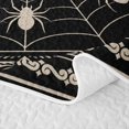 thumbnail image 5 of Manfei White Spider Web Twin Quilt Set,Halloween Theme Twin Coverlet Set,2 Pieces, 5 of 7