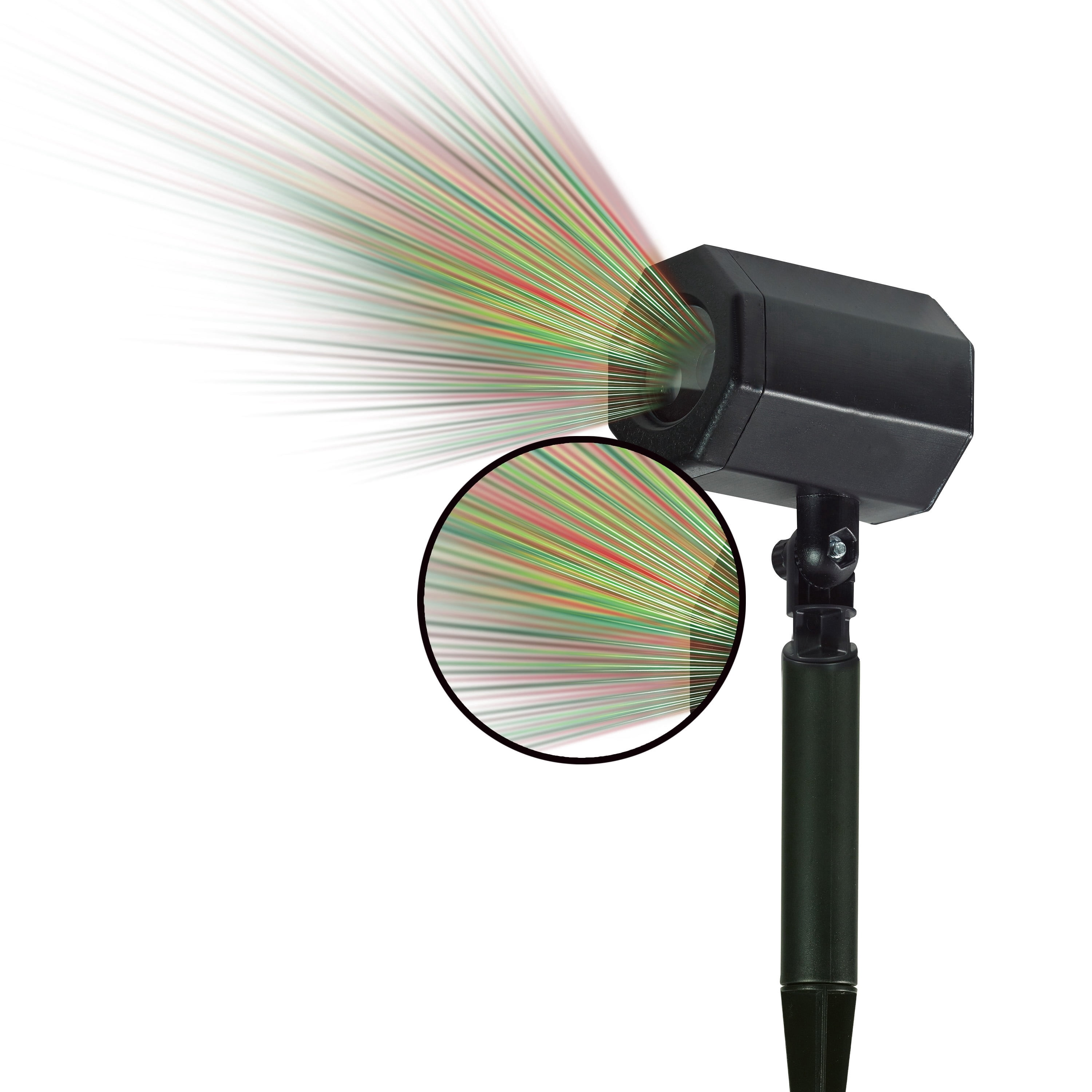 Indoor/Outdoor LED Animated Star Laser Christmas Projector Light, Red/Green, 3,200 sq ft, by Holiday Time