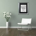 thumbnail image 3 of Trademark Fine Art "Flower Design 6" Canvas Art by KCDoodleArt Black Matte, Silver Frame, 3 of 4