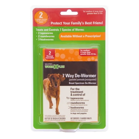 UPC: 0073091177036 | Sentry HC Wormx Plus – Medium/Large Dog – 2 Ct