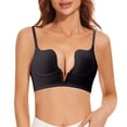 thumbnail image 2 of Sngxgn Women's S uper Soft Bra Underwire Lightly Lined T-Shirt Bra(Black,75D), 2 of 5