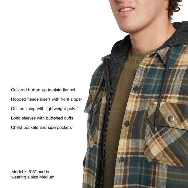 Eddie Bauer Men's Hooded Shacket - Samsclub.com