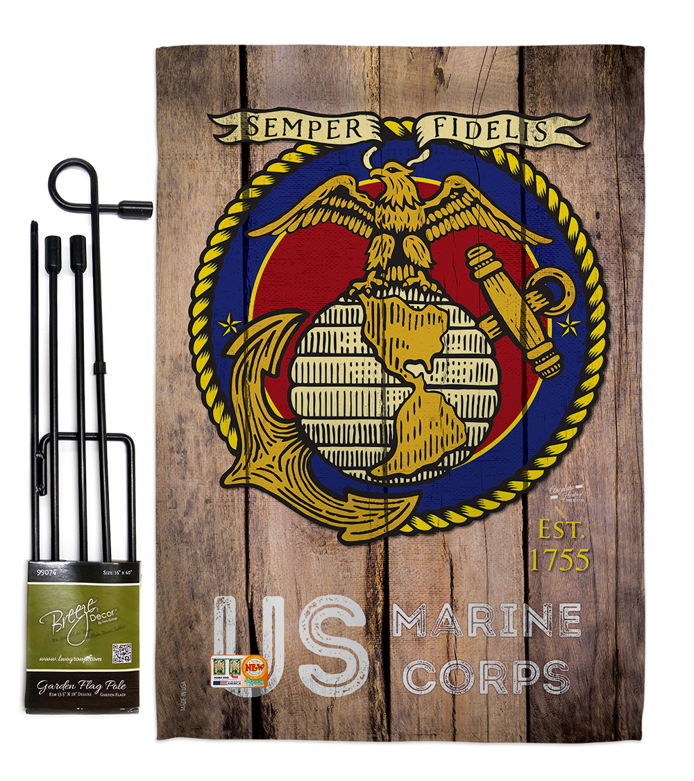 US Marine Corps Americana Military Impressions Decorative Vertical 13