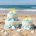 thumbnail image 4 of Caracola ZWLIYCHN con forma de estrella de mar y concha para Cake Toppers, 17 unidades, 4 of 6