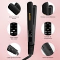thumbnail image 3 of Bomidi Plancha Para Cabello Profesional, Planchas De Cabello Y Rizador Con Pantalla Lcd, 5 Temperatura Adjustable, Plancha De Cerámica 2 En 1, Herramientas De Cabello Para Mujeres (Negro), 3 of 5