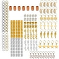 thumbnail image 4 of MasteelfCA 210Pcs Dreadlocks Hairpins Metal Shell Hair Decorations Spring Ring Headdress, 4 of 7