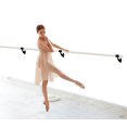 thumbnail image 4 of Ballet Barre Single Bar 9 FT Long 1.5” Diameter Black for Kids and Adults Wall Mounted | Fixed Height Ballet Bar Traditional Wood Home/Studio Ballet Bar, Dance Bar, Stretch Bar, Dancing/Stretching, 4 of 8