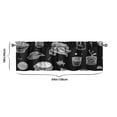 thumbnail image 3 of Kitchen Food Colorful Cooking Chef Kitchen Curtains 54x18 Inch Window Curtain over Sink Kitchen Curtains Set Small Short Tier for Bathroom Cafe Rod Pocket, 3 of 3