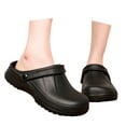 thumbnail image 4 of Mens Slippers,Non Chef Clogs Kitchen Work Shoes for Men Women Durable Comfort Footwear,Slippers for Men,Black,11.5, 4 of 8