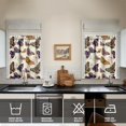 thumbnail image 4 of Kitchen Curtains 36 Inch Short - 3 Panel Set with Colorful Butterfly Floral Pattern, Rod Pocket Window Curtain, 100% Polyester for Butterfly Lovers, Farmhouse, Kitchen, Bedroom, Easy Wash, 4 of 6