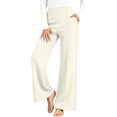 thumbnail image 2 of hoksml Pants for Women, High Waisted Wide Leg Dress Pants, Casual Work Trousers with Pockets, 2 of 9