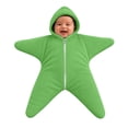 thumbnail image 2 of felwors Baby Starfish Onesie,Cozy Star Babies Swaddle Bag,Infant Soft Fleece One Piece Romper,Fall Winter Warm Outfits, 2 of 7