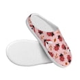 thumbnail image 3 of Easygdp Cute Ladybugs 1 Slippers for Women Mens Winter Warm Home Slippers Plush Slip on House Slippers for Indoor Outdoor Shoes-35/36, 3 of 7