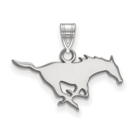 Southern Methodist Small (1/2 Inch) Pendant (Sterling Sliver)
