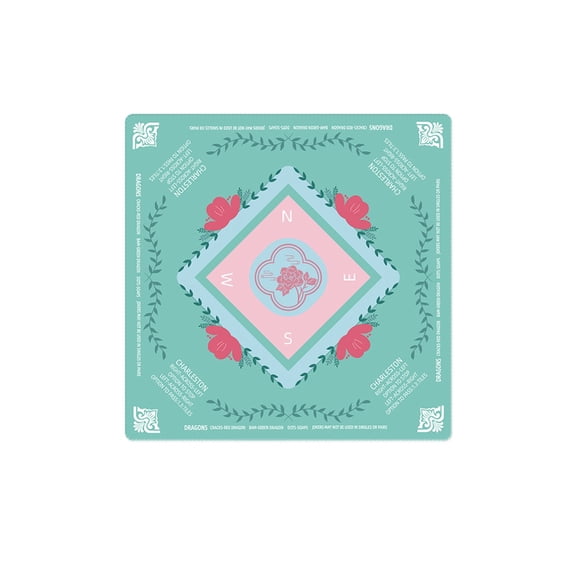 Zeiwohndc Nonslip Mahjong Table Mats With Soft Fabric And Foldable For Games Night