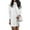 White, variant on Innerwin Pullover Jumper Crew Neck Ladies Sweater Dress Winter Long Sleeve Chunky Mini Dresses Black XL