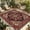 DarkRed, variant on Red Boho Outdoor Rug for Patio/Deck/Porch, Non-Slip Large Area Rug 4 x 6 Ft, Contemporary Abstract Ethnic Retro Geometric Indoor Outdoor Rugs Washable Area Rugs, Reversible Camping Rug Carpet Runner