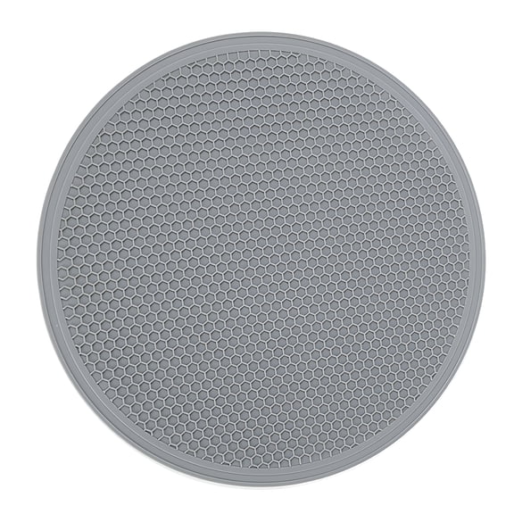 ACDANC Silicone Microwave Mats,12" Extra Large Multi-Use Microwave Mat,Heat Resistant Silicone Mat Pot Holders Hot Pads for Kitchen,Silicone Cover Pad for Microwave Oven Hot Pot Pans (Gray)