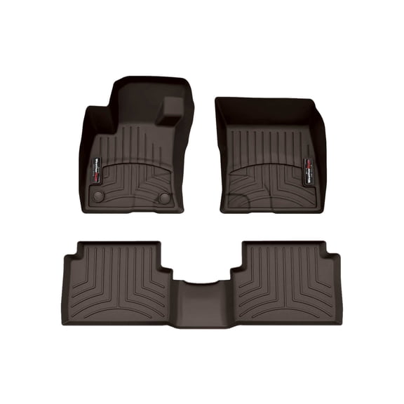 WeatherTech Custom Fit FloorLiners compatible with 2025-2026 Ford Maverick - 1st & 2nd Row, Cocoa