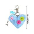 thumbnail image 5 of SIEYIO Heart Keychain Sweet Cute Bowknot Pendant Ornament Keyring Backpack Decoration, 5 of 8
