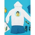 thumbnail image 3 of Kokeshi Doll With Flowers Hoodie Juniors -Image by Shutterstock,  Medium, 3 of 4