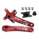 thumbnail image 1 of 1 par de bicicleta BCD 104 Aleación de aluminio hueca 8-12 velocidades 170 para Bicicleta de montaña Ciclismo rojo Sunnimix Brazo de manivela de bicicleta, 1 of 8
