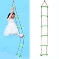 thumbnail image 3 of Children Climbing Ladder Single End 6 Rungs Kids Climbing Rope Ladder Outdoor Exercise Equipment Toys,, 3 of 5