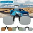 thumbnail image 2 of Unisex Sunglasses Clip On Flip Up Driving Glasses Sun Womens Holiday Mens new. H1N3, 2 of 9