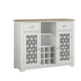 thumbnail image 4 of FESTIVO 47" Stylish Wine Cabinet with Metal Wine Glass Rack - White, 4 of 10