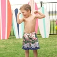 thumbnail image 4 of FORMRS Boys Swim Trunks Quick Dry Mesh Liner Boardshorts Sizes XS-XL, Floral Vase, 4 of 7