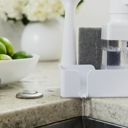 The Home Edit- Large Sink Caddy Set with Soap Pump and Sponge