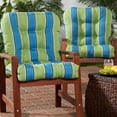 thumbnail image 3 of Cayman Stripe 42 x 21 in. Outdoor Tufted Dining Chair Cushion (Set of 2) by Greendale Home Fashions, 3 of 9