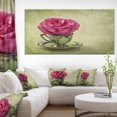 thumbnail image 1 of Design Art - Red Rose in Cup and Saucer, 1 of 3